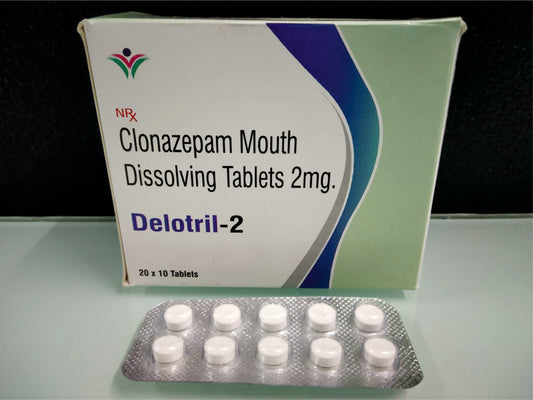 Clonazepam 2 (Md) {Rate of 10 Tab} by Dellwich