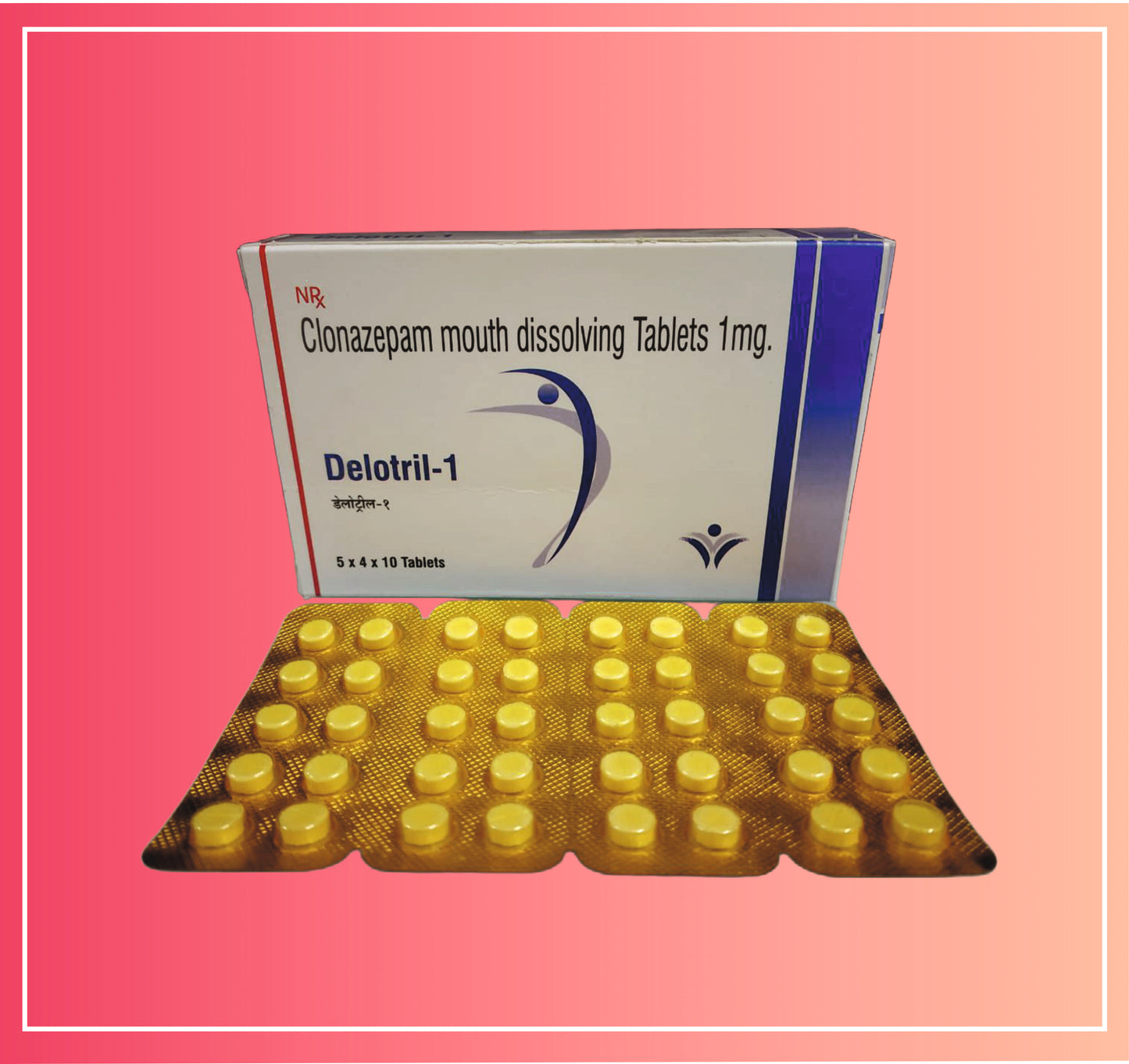 Clonazepam 1 (Md) {Rate of 10 Tab} by Dellwich
