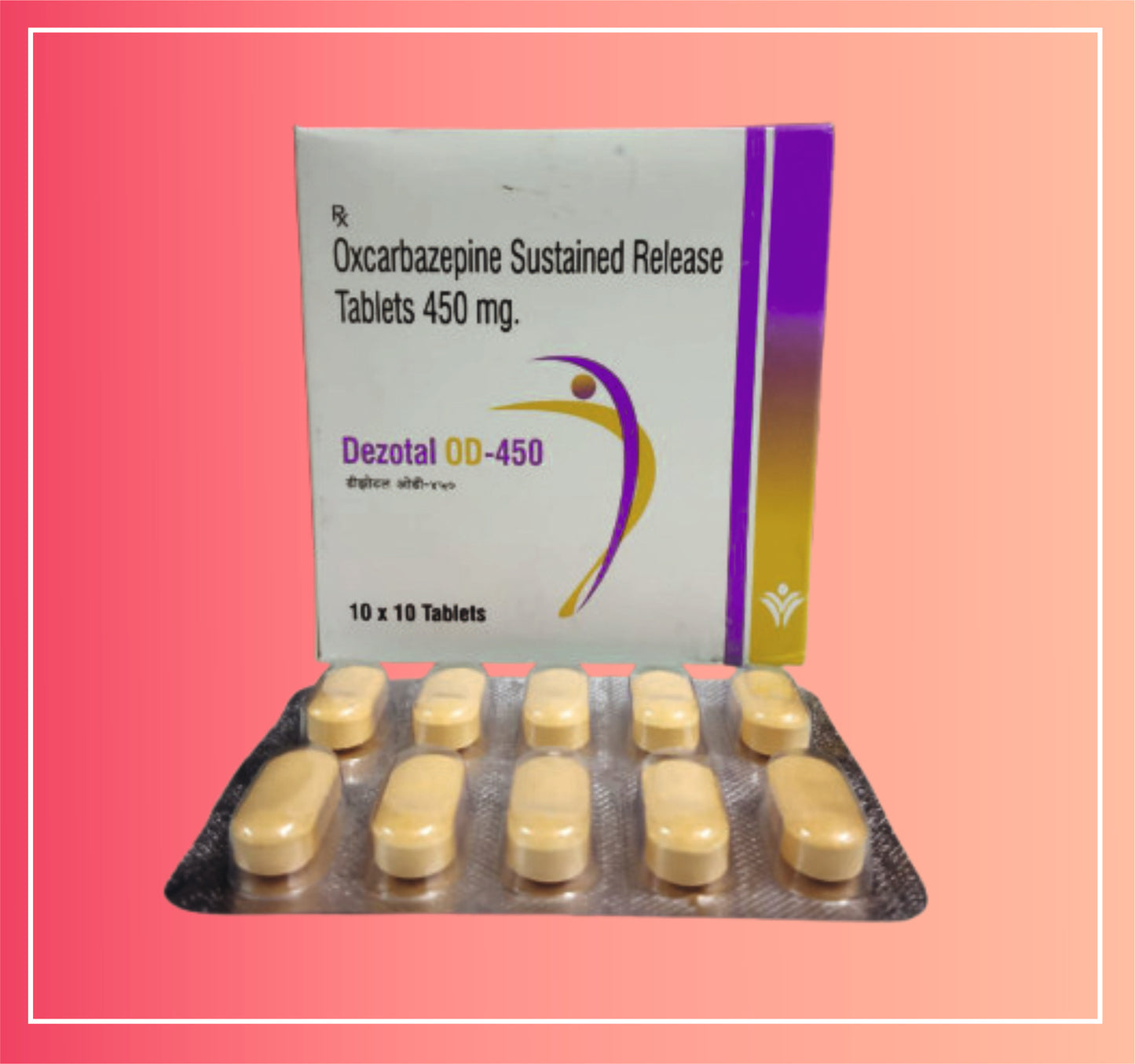 Oxcarbazepine 450 (Sr) {Rate of 10 Tab} by Dellwich