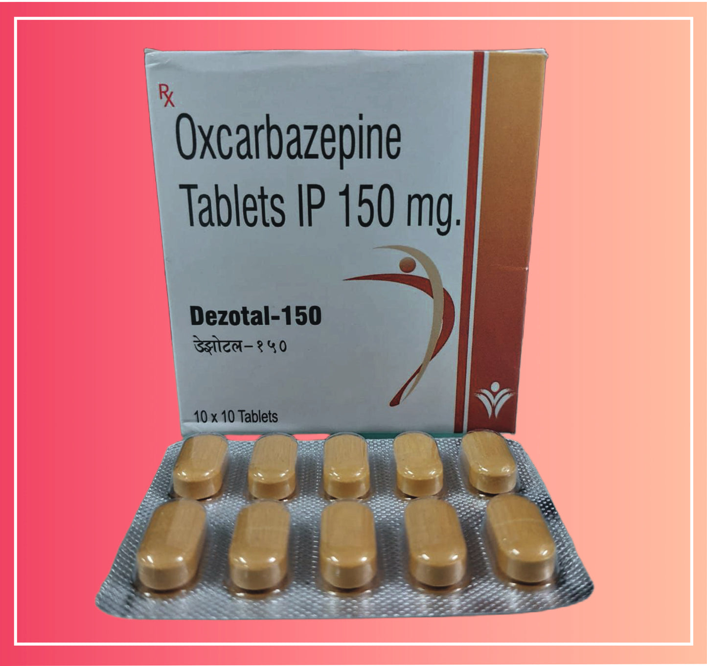 Oxcarbazepine 150  {Rate of 10 Tab} by Dellwich