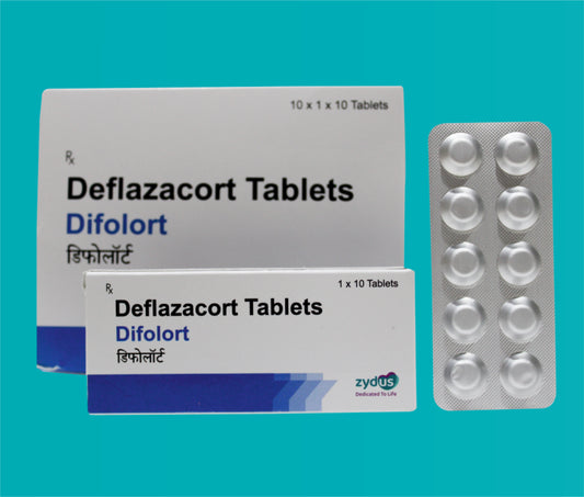 DIFOLORT TABLET 10x1x10 ( Deflazacort 6 mg ) by Zydus