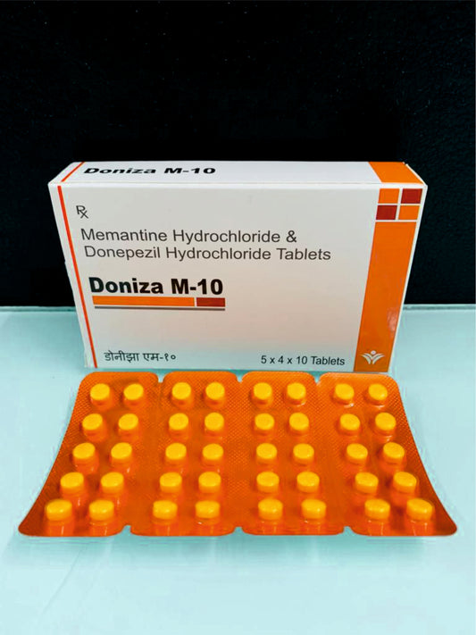 Donepezil Hcl 5, Memantine Hcl 10 pack of 5x4x10 Tab by Dellwich