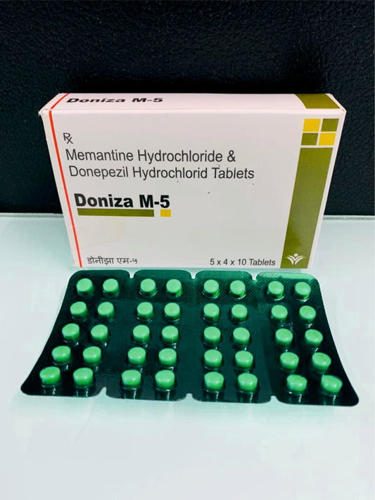 Donepezil Hcl 5, Memantine Hcl 5 pack of 5x4x10 Tab by Dellwich