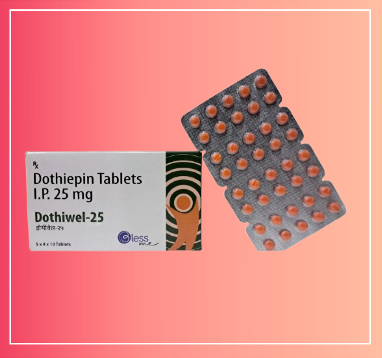 Dothiepin Hcl 25 pack of 5x4x10 Tab by Dellwich