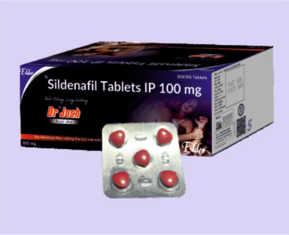 DR. JOSH TAB ( RED) 1X5 ( Sildenafil  100 mg ) by Elder