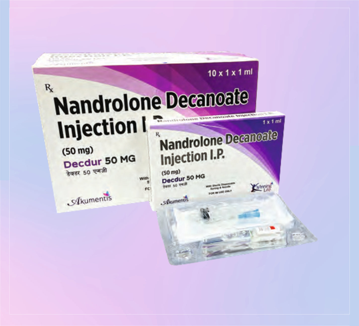 Decdur 50 Injection 10X1X1ML Nandrolone 50 Mg   by Akumentis