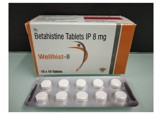 Betahistine Hcl 8 {Rate of 10 Tab} by Dellwich
