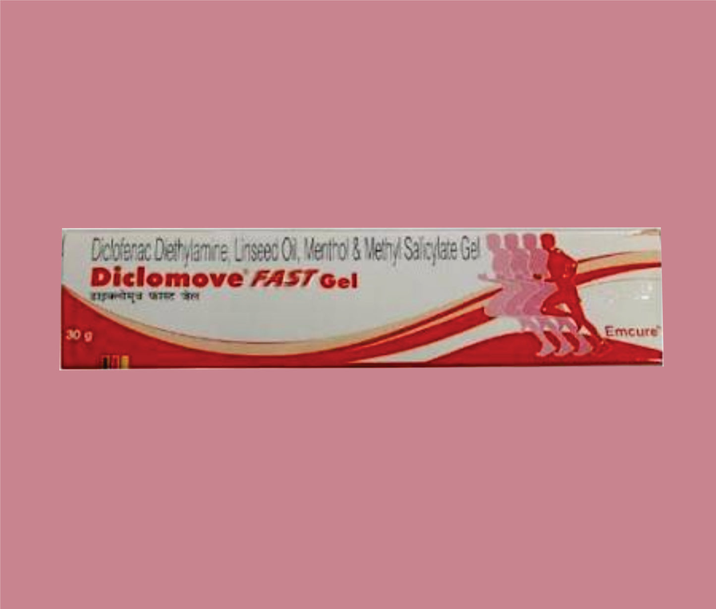 Diclonove FAST Gel (30g) Diclofenac Diethylamine, Linseed Oil, Menthol & Methyl Salicylate Gel by Emcure