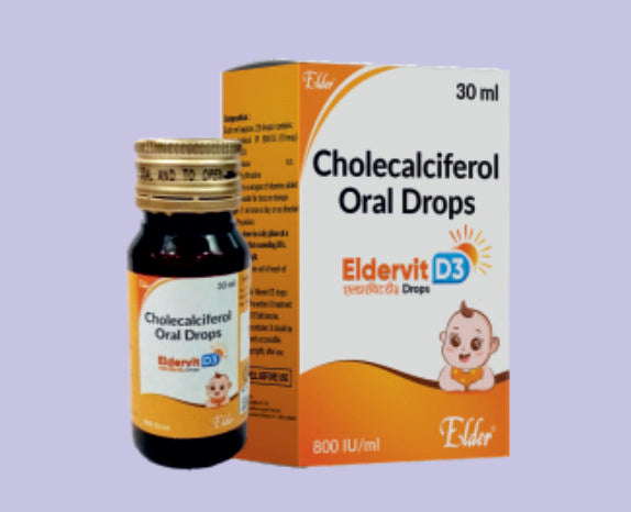 ELDERVIT D3 DROPS (400 IU/ML) 30ML ( Cholecalciferol IP 400 IU/1ml (In Nano Droplet Form) ) by Elder
