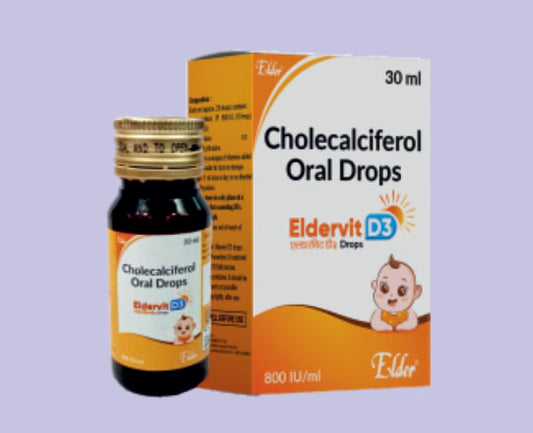 ELDERVIT D3 DROPS (400 IU/ML) 30ML ( Cholecalciferol IP 400 IU/1ml (In Nano Droplet Form) ) by Elder