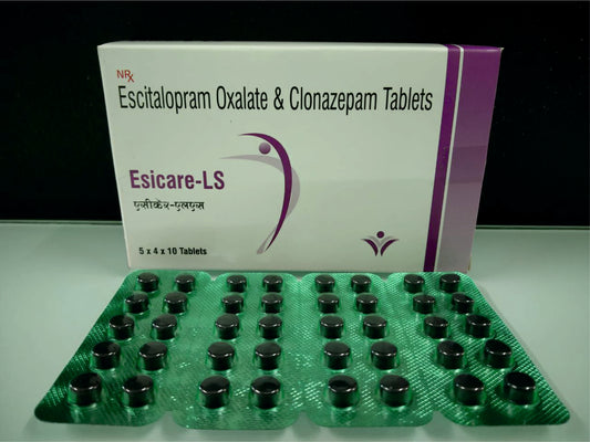 Escitalopram Oxalate 10, Clonazepam 0.25  {Rate of 10 Tab} by Dellwich