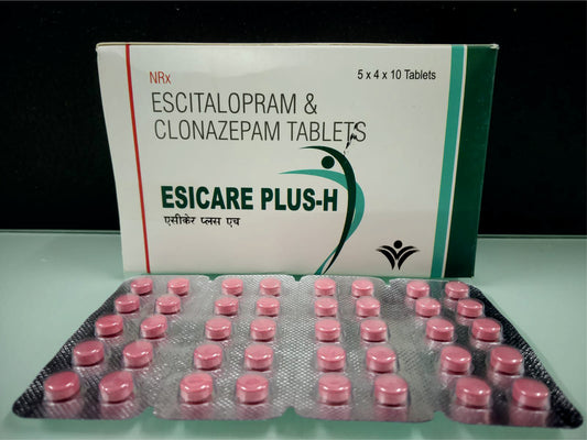 Escitalopram Oxalate 5, Clonazepam 0.25  {Rate of 10 Tab} by Dellwich