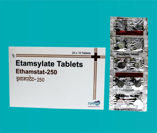 ETHAMSTAT 250 TAB 20X10T ( Etamsylate B.P. 250 mg ) by Zydus