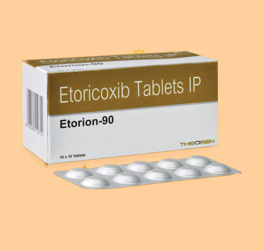 ETORION 90 Tab. (10x10) Each Film Coated Tablet Contains: Etoricoxib IP 90mg by Theon