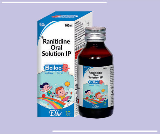 ELCILOC SYP (100ML) Ranitidine 75mg by Elder