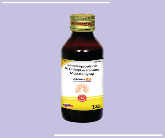 ASCOTOR LC SYP (100ML) Levodropropizine 30mg, Chlorpherinamine 2mg by Elder