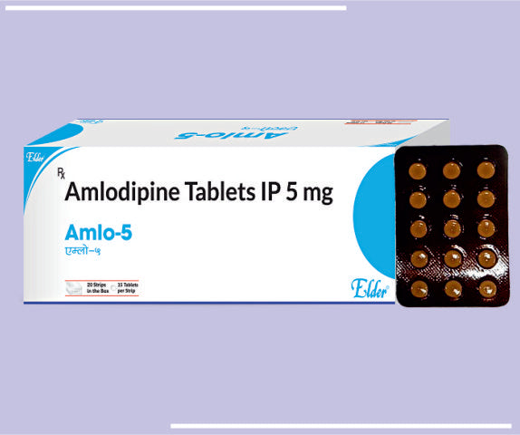 AMLO 5 TABS (20X50) Amlodipine  5MG by Elder