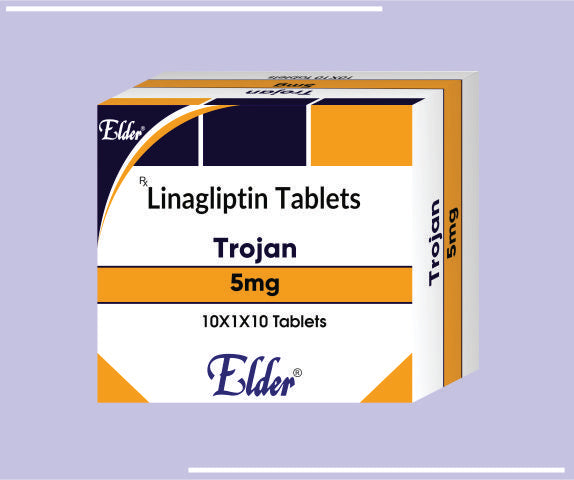 TROJAN 5 TABS (20X1X10) Linagliptin -5mg by Elder