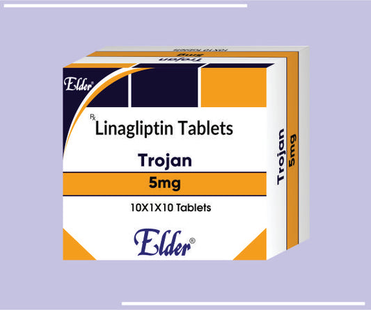 TROJAN 5 TABS (20X1X10) Linagliptin -5mg by Elder