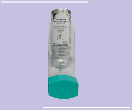 SALMEFLU INHALER 120MDI (INHALER) Salmeterol 25mcg,Fluticasone 250mcg 120 MD by Elder