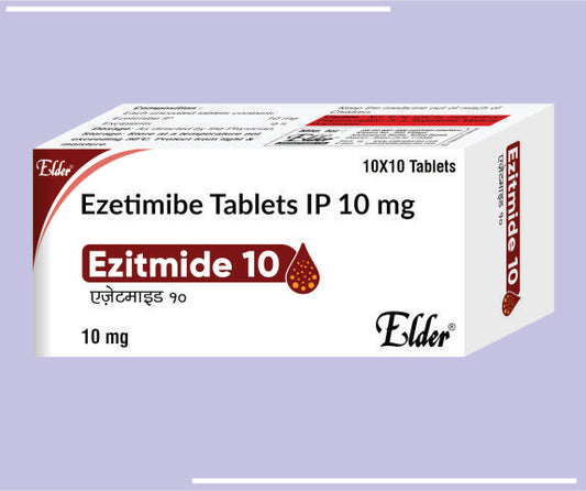 EZITMIDE 10 TABS (10X10) Ezetimibe 10mg by Elder