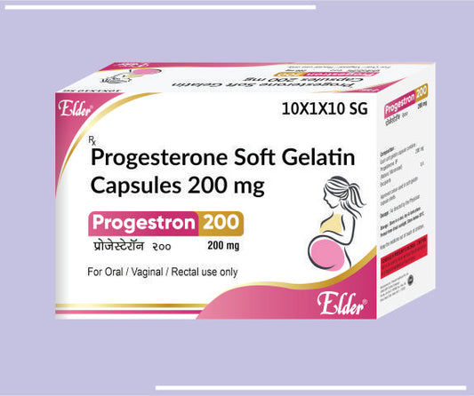 PROGESTRON 200 SG (10X1X10) Progesterone Sustained Release 200mg by Elder