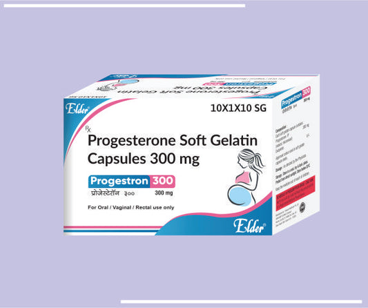 PROGESTRON 300 SG (10X1X10) Progesterone Sustained Release 300mg by Elder