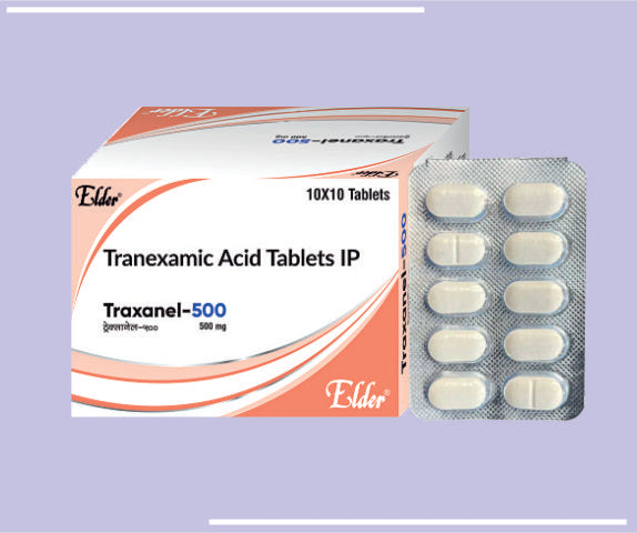 TRAXANEL 500 TABS (10X10) Tranexamic Acid 500mg 
 by Elder