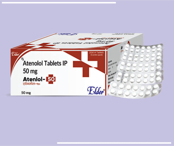 ATENLOL 50 TABS (50X14) Atenolol 50MG by Elder