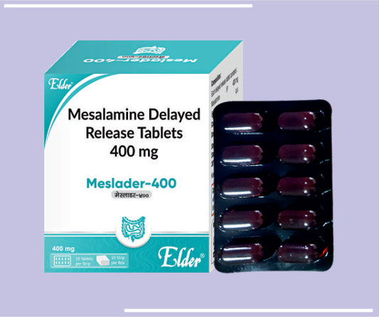 MESLADER 400MG TAB (10X10) Mesalamine 400 mg by Elder