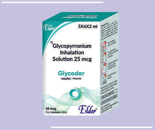 GLYCODER RESPOULES (6X2ML) Glycopyrronium Inhalation Sol 25mcg by Elder