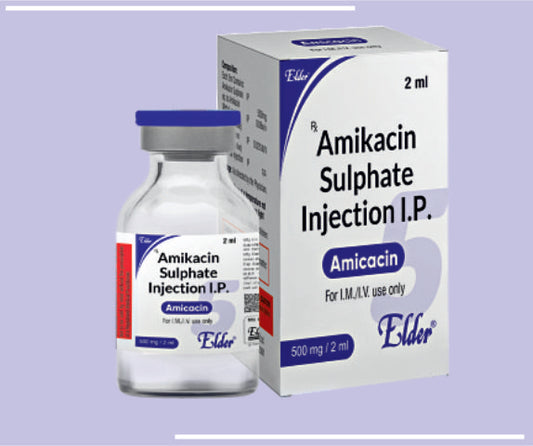 AMICACIN 500MG VIAL (MONO) (2ML) Amikacin Sulphate IP 500mg by Elder