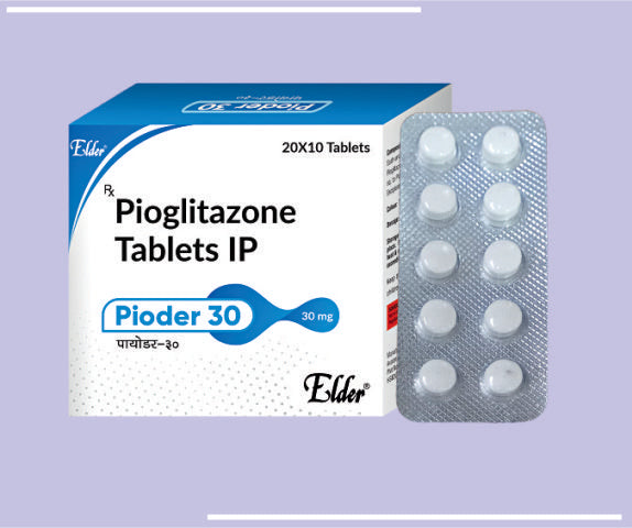 PIODER 30 TABS (20X10) Pioglitazone 30mg Tab
 by Elder