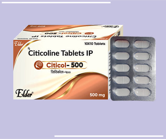 CITICOL 500 TABS (10X10) Citicolin 500 MG
 by Elder