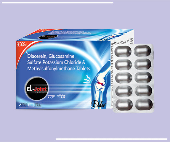 ELJOINT TABS (10X1X10) Diaserin 50mg,Glucosamine 750mg,MSM 250mg
 by Elder