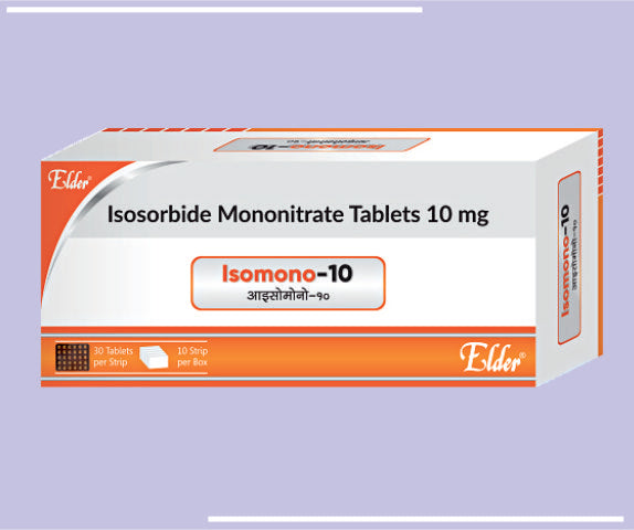 ISOMONO 10MG TAB (10X30) Isosorbitrate Mononitrate 10 MG
 by Elder