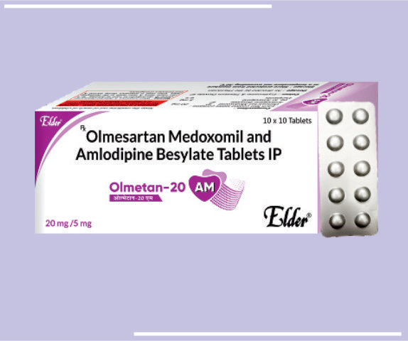 OLMETAN 20 AM TABS (10X10) Olmesartan 20 MG + Amlodipine 5 MG
 by Elder