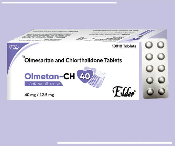 OLMETAN CH 40 TABS (10X10) Olmesartan 40mg,Chlothalidone 12.5mg by Elder