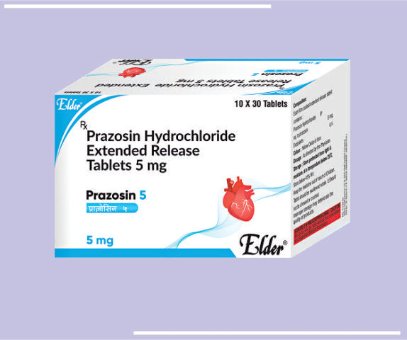 PRAZOSIN 5 TABS (30X10) Prazosin HCL 5 MG  Extended Release
 by Elder