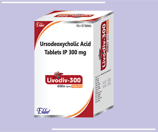 LIVODIV 300 TABS (10X10) Ursodeocholic Acid 300 MG 
 by Elder