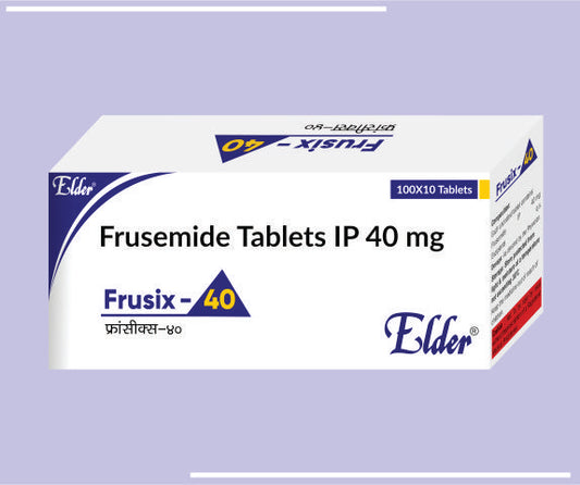 FRUSIX 40 TABS (100X10) Frusemide 40mg by Elder