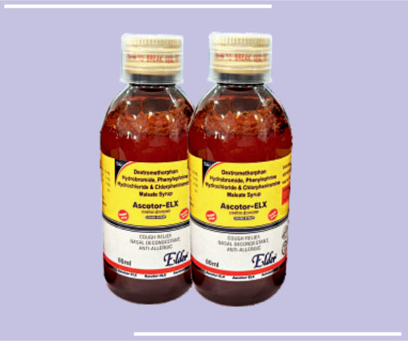 ASCOTOR ELX (S) SYP  XXX (60ML) Dextromethorphan 10 mg,Phenylepherine 5mg,CPM  2 mg by Elder