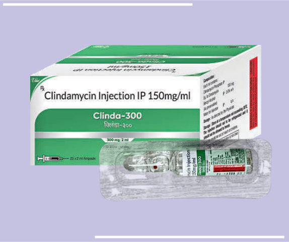 CLINDA 300 AMPOULES (25X2ML) Clindamycin 300 MG 
 by Elder