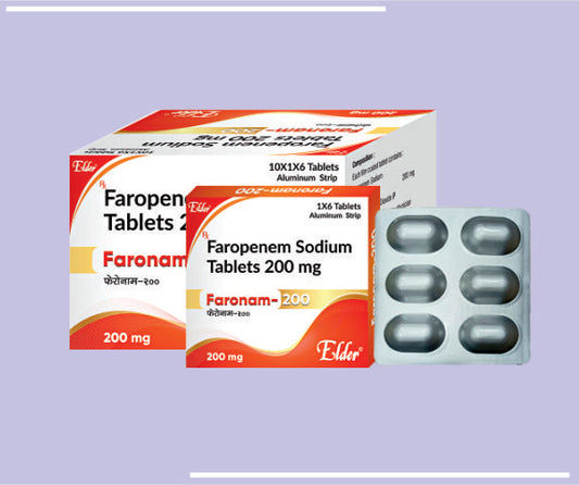 FARONAM 200 TABS (10X1X6) Faropenam 200mg by Elder