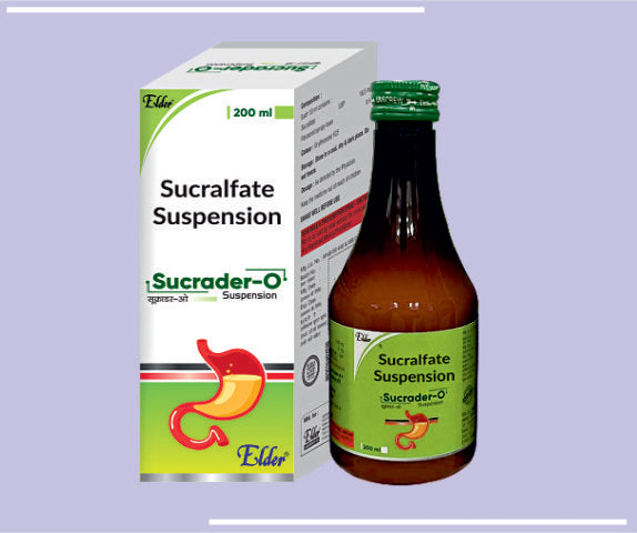 SUCRADER O SUSPN (200ML) Sucralfate 1000mg, Oxetacaine 10mg by Elder