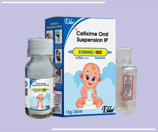 FORMIC 100 D/SUSP +WFI (10X30ML) Cefixime 100mg,+WFI 30ML by Elder