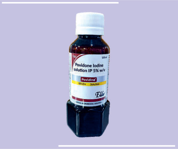POVIDINE  SOLUTION 5%  100ML (100ML) Povidone Iodine Solution 5% by Elder