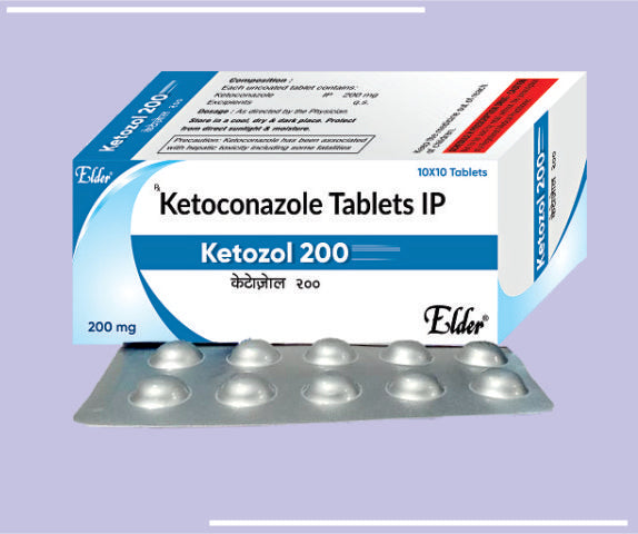 KETOZOL 200 TABS (10X10) Ketoconazole Tablet IP 200mg by Elder