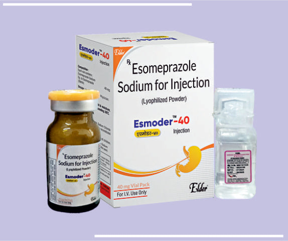 ESMODER 40 INJ (VIAL) Esomeprazole 40 MG 
 by Elder