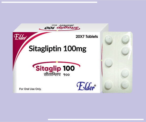 SITAGLIP 100 TABS (20X7) Sitagliptin 100mg by Elder